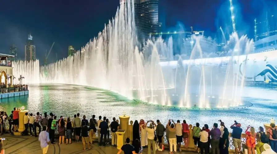 3. Explore the Dubai Fountain and Dubai Mall