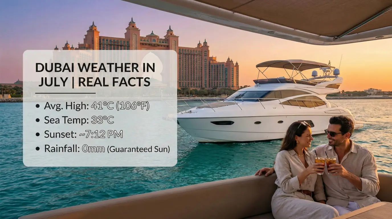 Dubai Weather in July | Is It Too Hot for a Yacht Rental? (Honest Guide)