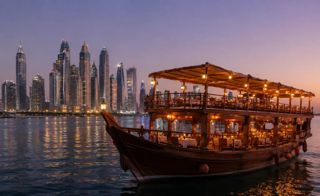 Twilight Dinner Dhow Cruise Beneath City Lights